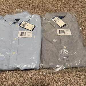 2 Ralph Lauren Classic Fit & Relaxed Fit Button-Down Shirts Long Sleeve Size M/M